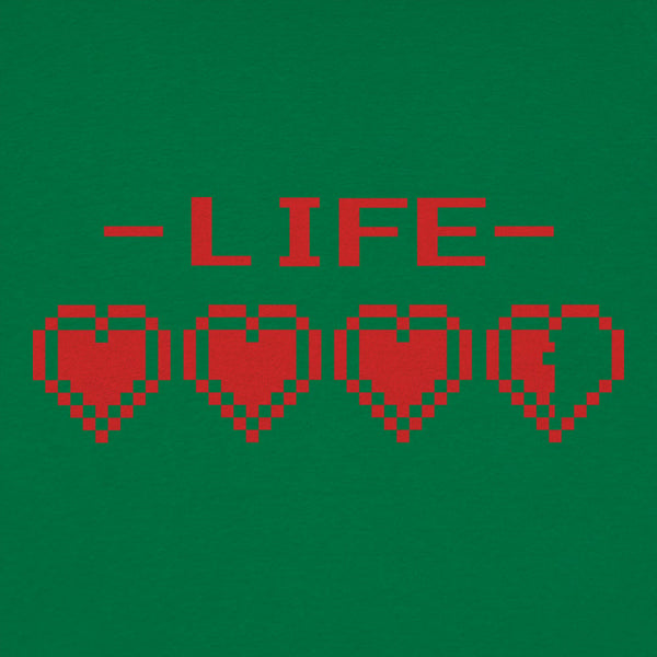 8-Bit Life Hearts Men's T-Shirt