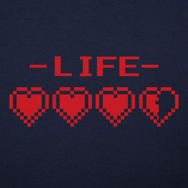 8-Bit Life Hearts Men's T-Shirt