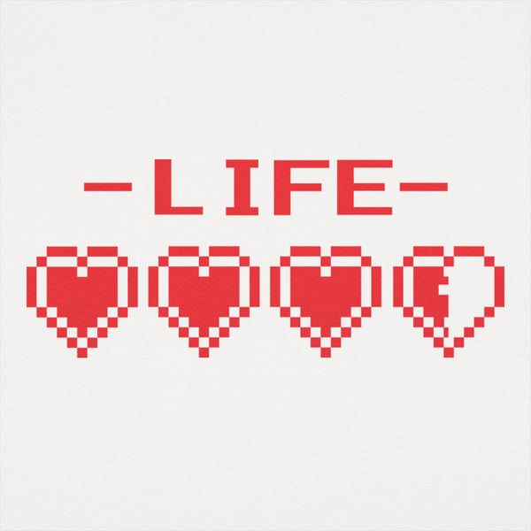 8-Bit Life Hearts Men's T-Shirt