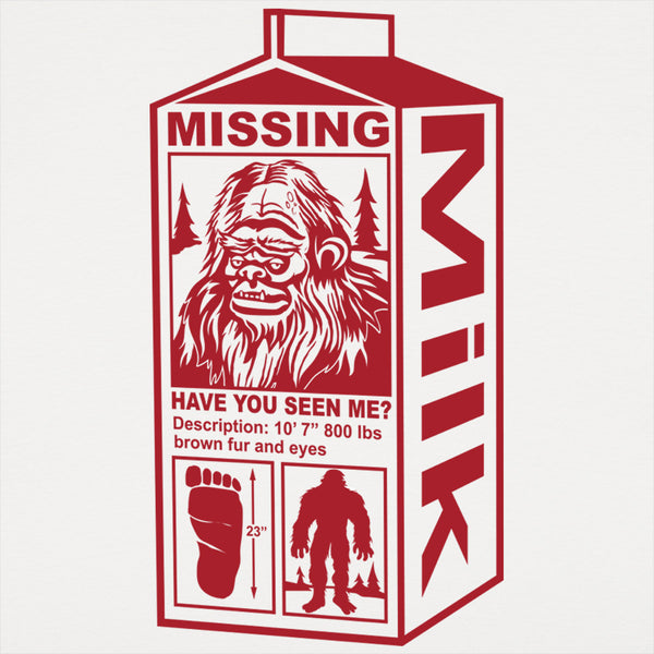 Sasquatch Milk Carton Kids' T-Shirt