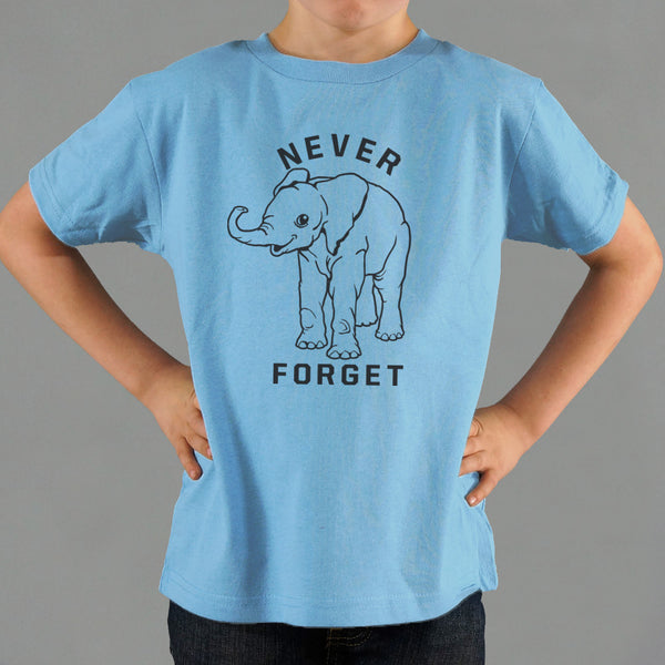 Baby Elephant Never Forget Kids' T-Shirt