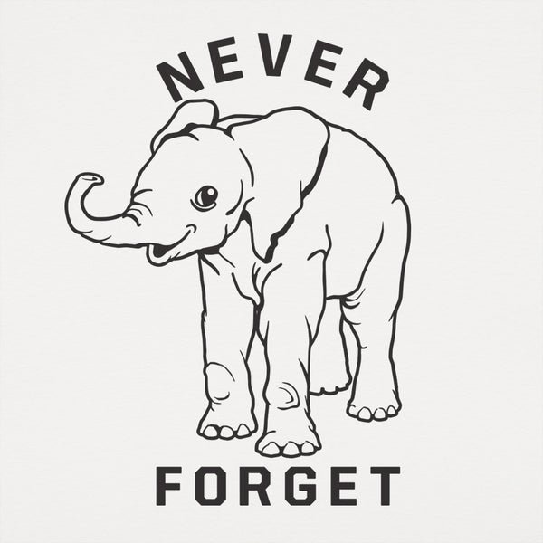 Baby Elephant Never Forget Men's T-Shirt