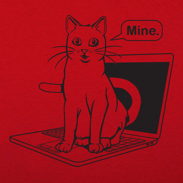 Cat Conquers Laptop Men's T-Shirt