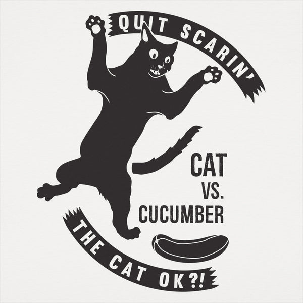 Cat Versus Cucumber Kids' T-Shirt