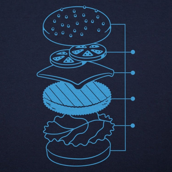 Cheeseburger Blueprint Men's T-Shirt