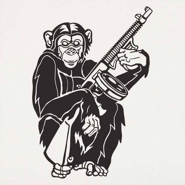 Chimp With A Gun Women's T-Shirt