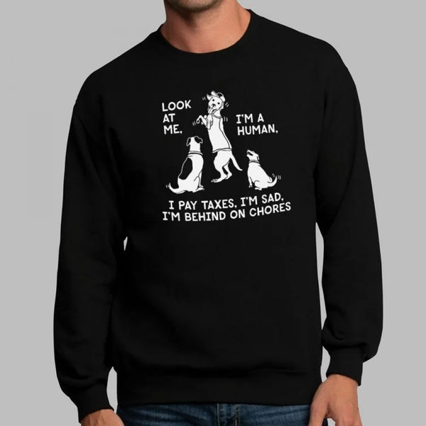 Dog Mocks Humans Sweatshirt
