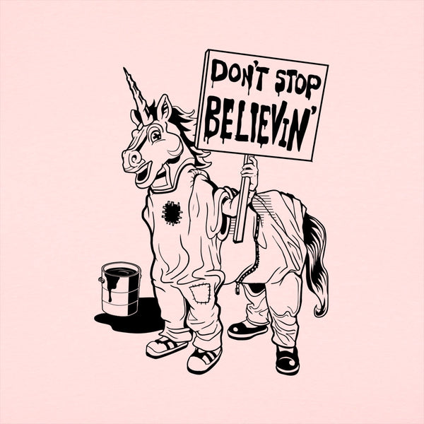 Don't Stop Believin Unicorn Women's T-Shirt