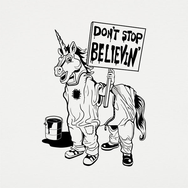 Don't Stop Believin Unicorn Men's T-Shirt