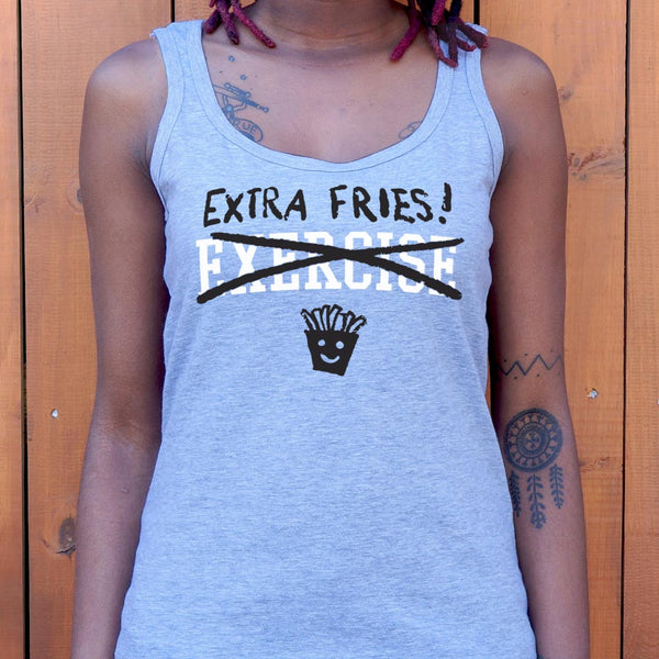 Exercise Extra Fries Women's Tank Top