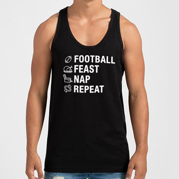 Football Feast Nap Men's Tank Top