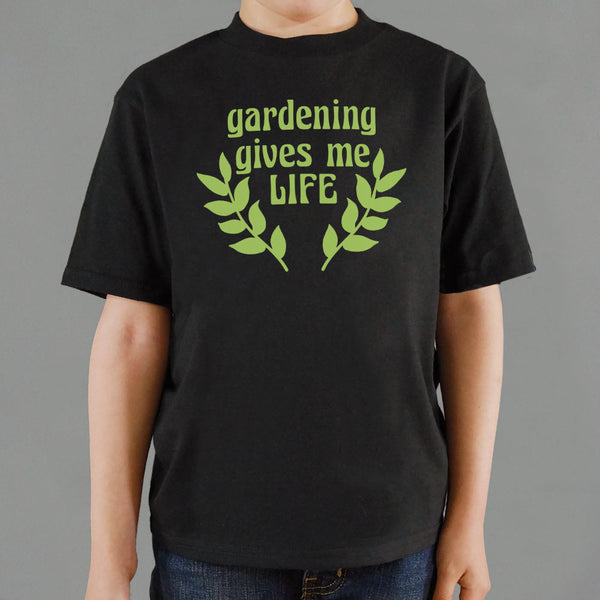 Gardening Gives Me Life Kids' T-Shirt