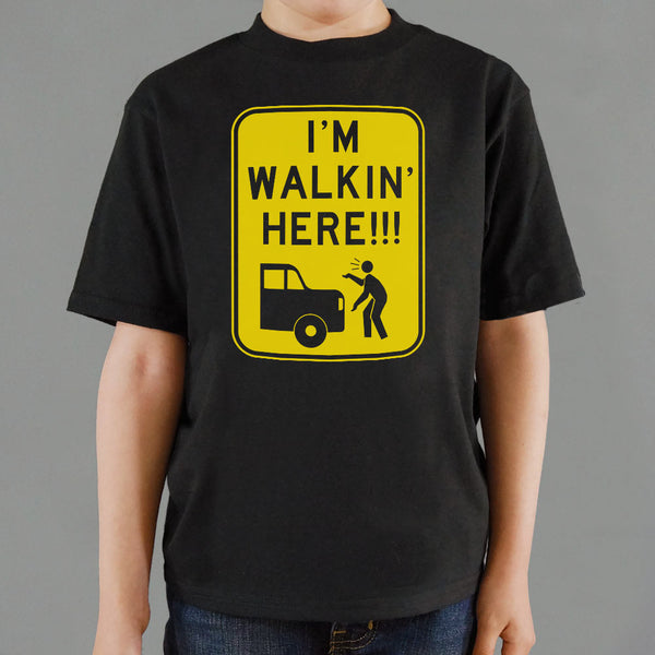 I'm Walkin' Here Kids' T-Shirt