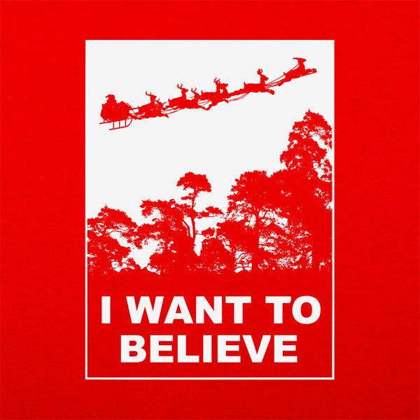 I Want To Believe In Santa  Men's T-Shirt