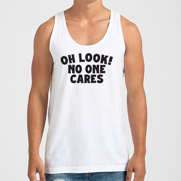 Look No One Cares Men's Tank