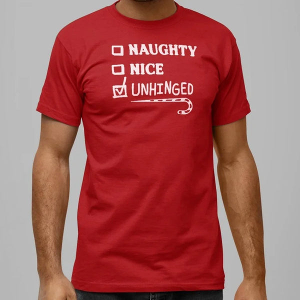 Naughty Nice Unhinged Men's T-Shirt