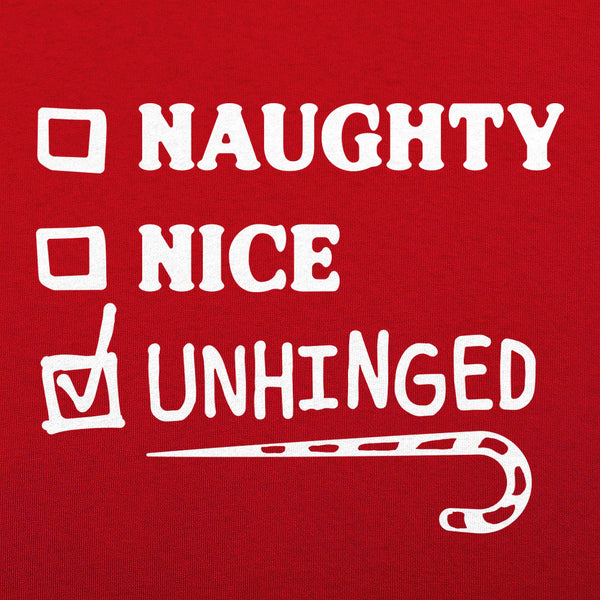 Naughty Nice Unhinged Men's T-Shirt