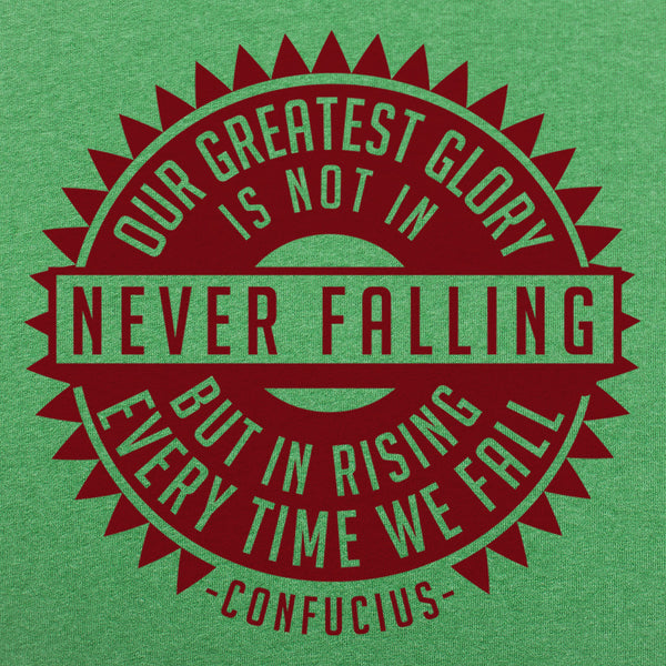 Never Falling Confucius  Men's T-Shirt