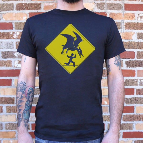 Pterosaur Warning Men's T-Shirt