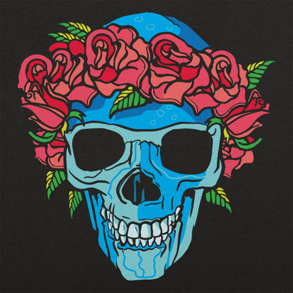 Rose Crowned Skull Full Color Kids' T-Shirt