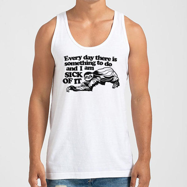 Sick of it Sloth Men's Tank