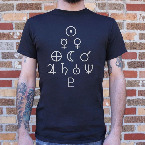 Solar System Symbols Men's T-Shirt