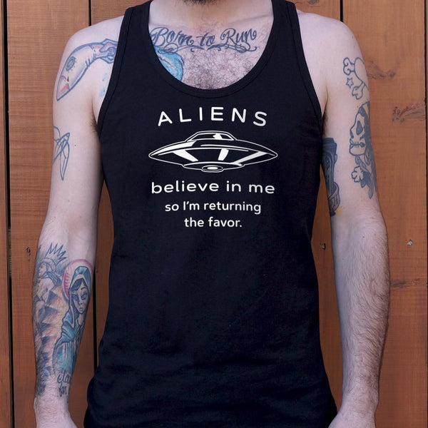 Aliens Believe In Me Men's Tank Top