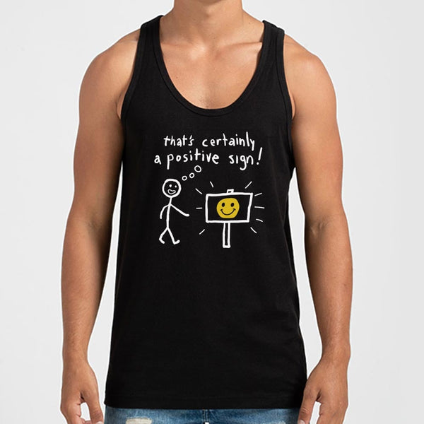 A Positive Sign Men's Tank Top