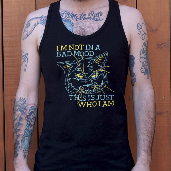 Bad Mood Cat Men's Tank Top