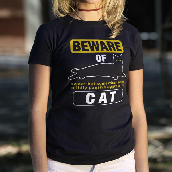 Beware Of Cat Women's T-Shirt