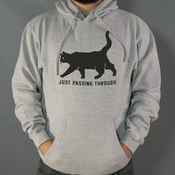 Black Cat Crossing  Hoodie