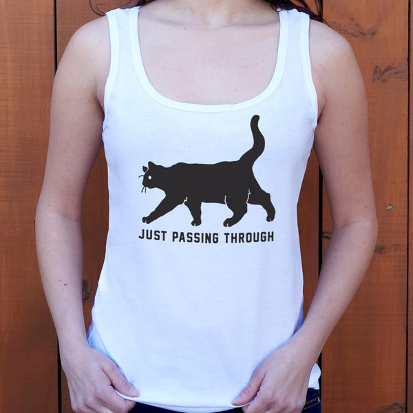 Black Cat Crossing  Women's Tank Top