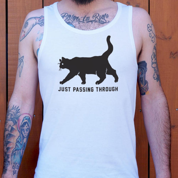 Black Cat Crossing  Men's Tank Top