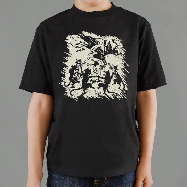 Black Cat Dance Kids' T-Shirt