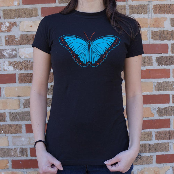 Blue Morpho Butterfly Women's T-Shirt