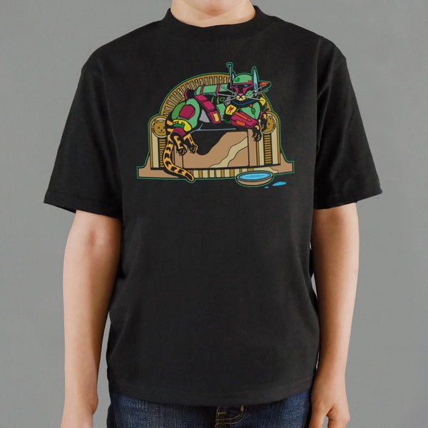 Boba Catt Full Color Kids' T-Shirt