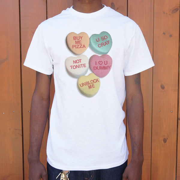 Candy Hearts Full Color Men's T-Shirt