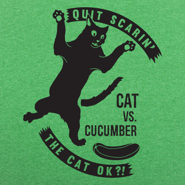 Cat Versus Cucumber Men's T-Shirt