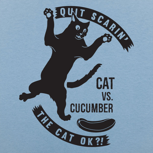 Cat Versus Cucumber Men's T-Shirt