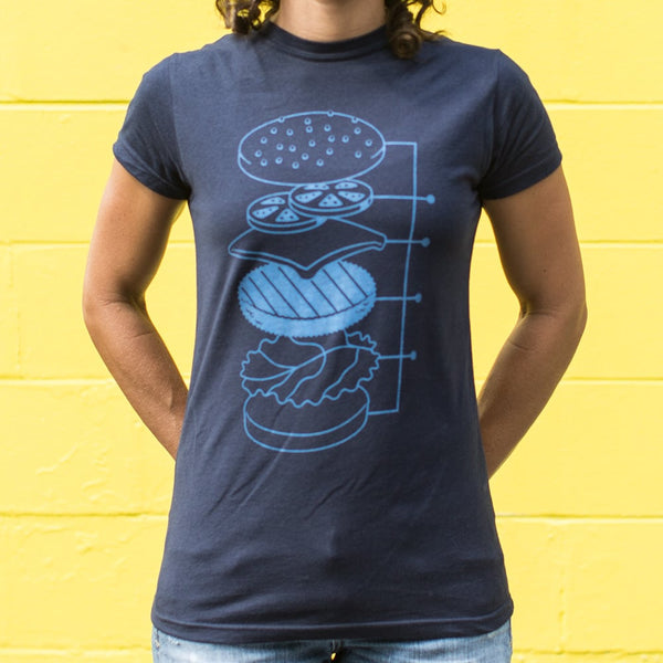 Cheeseburger Blueprint Women's T-Shirt