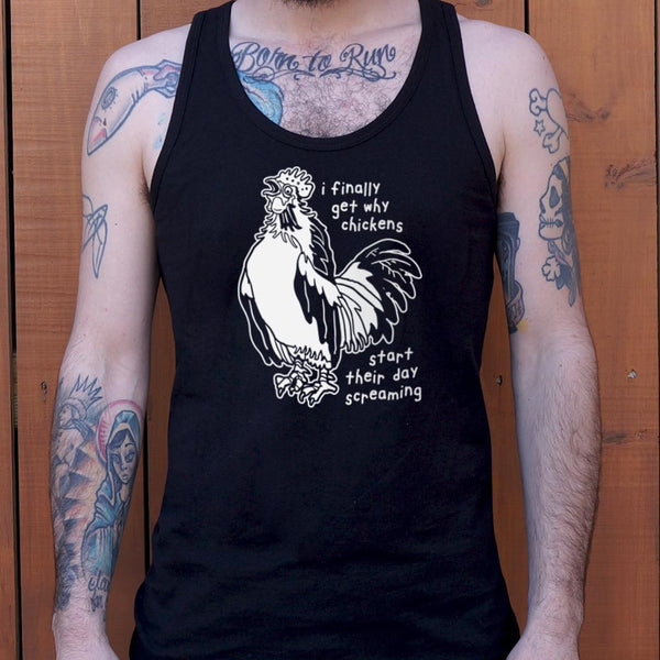 Chickens Screaming Men's Tank Top