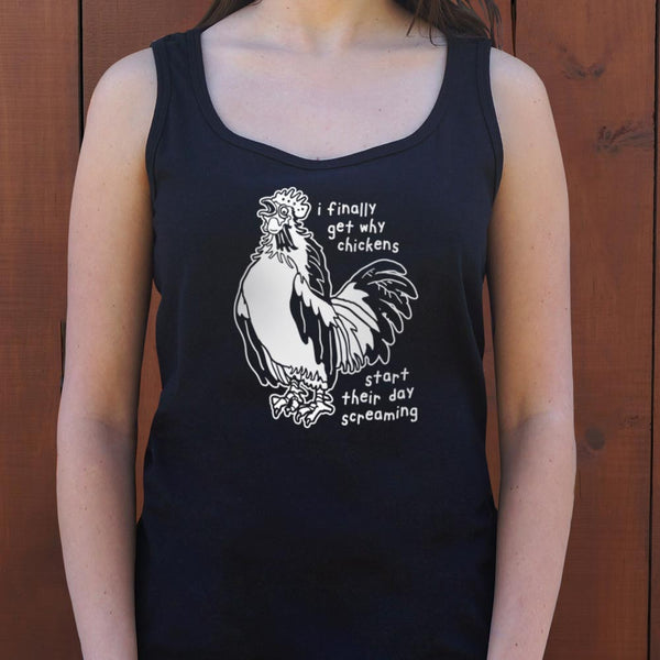 Chickens Screaming Women's Tank Top