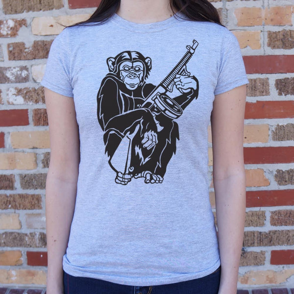 Chimp With A Gun Women's T-Shirt