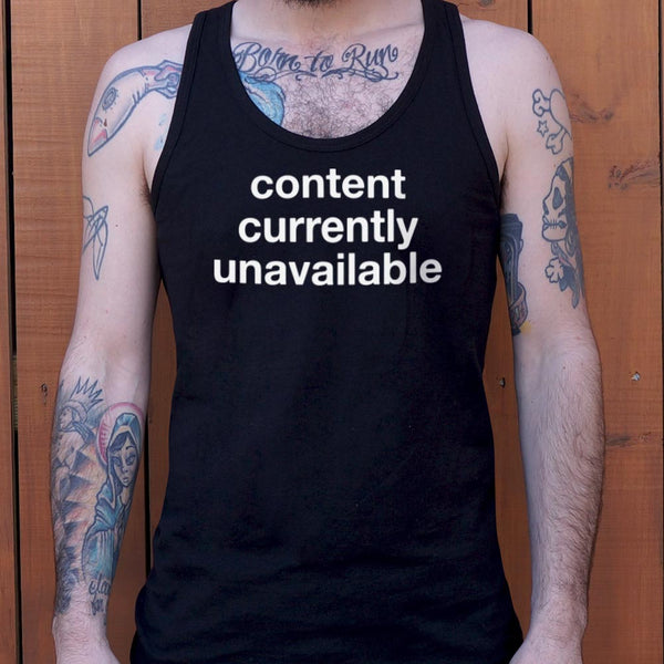 Content Currently Unavailable Men's Tank Top