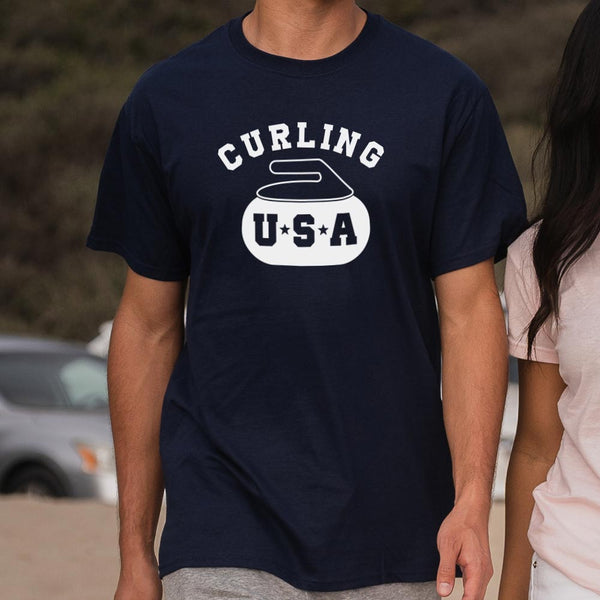 Curling USA Men's T-Shirt