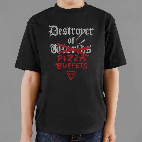 Destroyer Of Pizza Buffets  Kids' T-Shirt