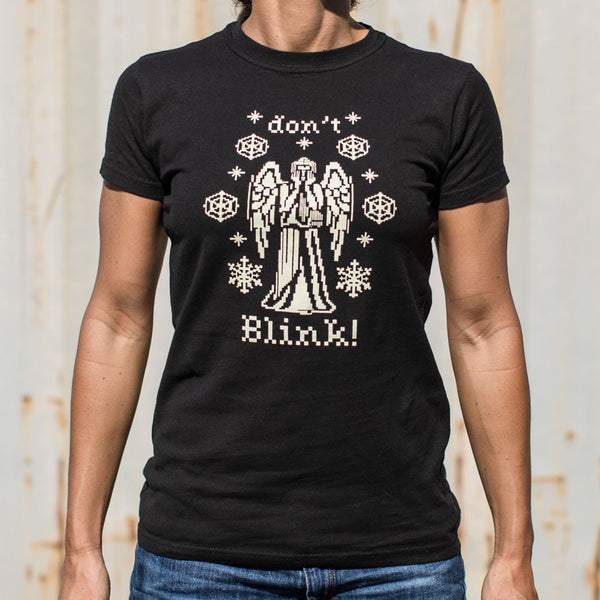 Don't Blink Needlepoint Women's T-Shirt