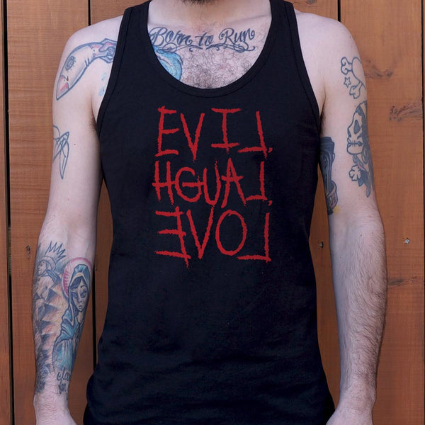 Evil, Laugh, Love Men's Tank Top