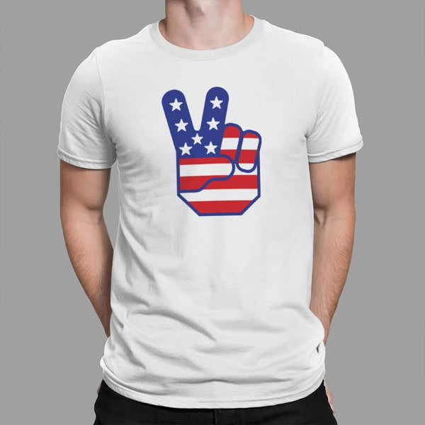 Flag Peace Sign Men's T-Shirt