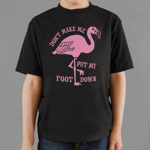 Flamingo Foot Down Kids' T-Shirt